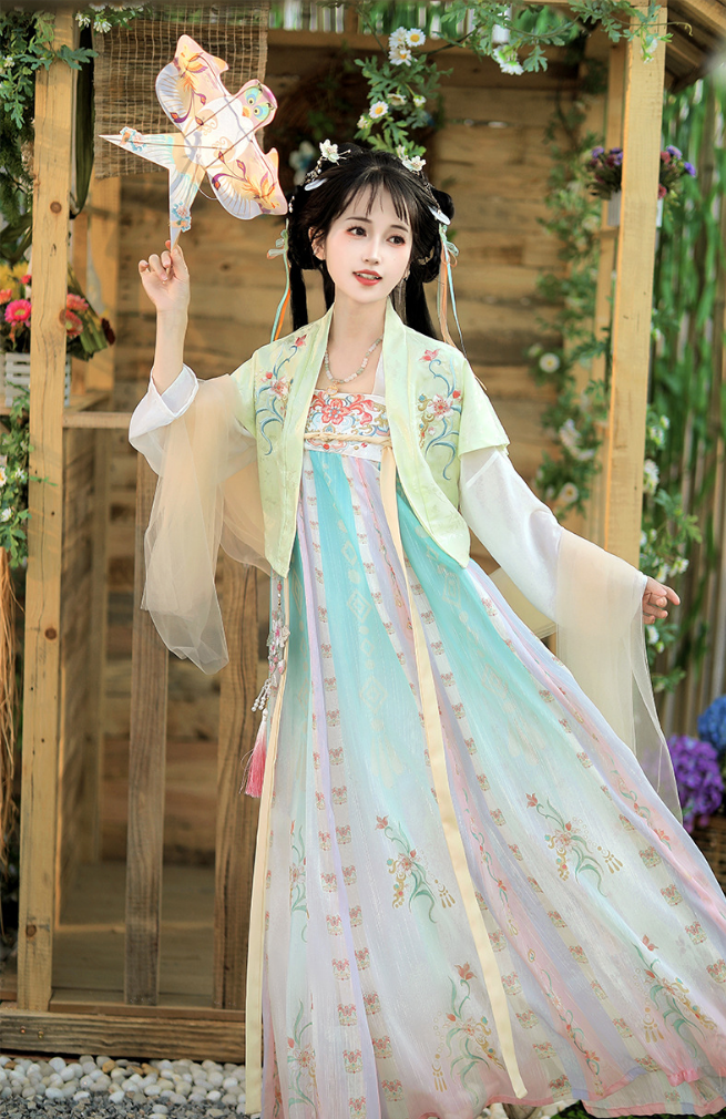 Ethereal Tang-Style Chest-High Ruqun Set