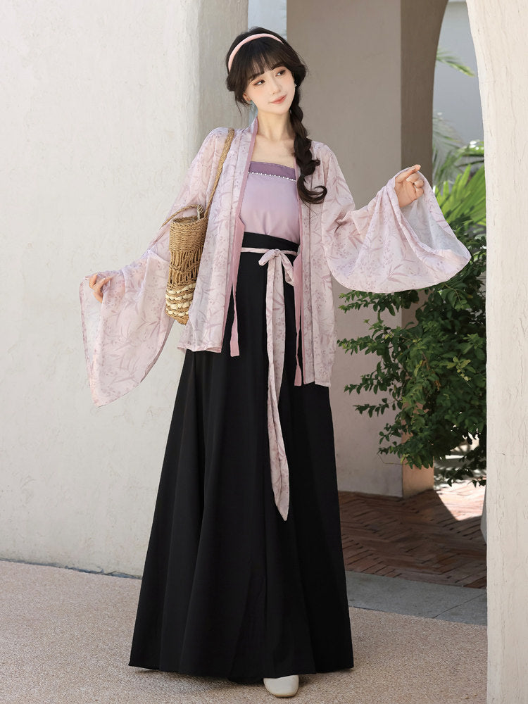 Modern Chinese Style Daily Commute Modified Hanfu Set