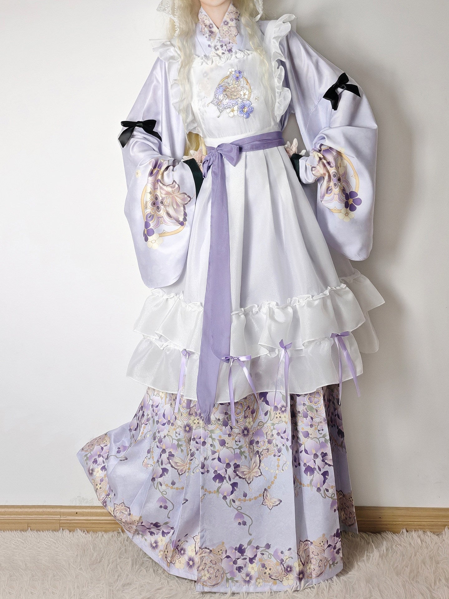 Modern Chinese Ming Style Hanfu Lolita Fusion Set