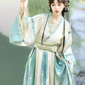 Cross-Collar Waist-High Ruqun for Daily Wear【幽兰】