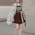 Neo-Chinese Style Modified Hanfu 3-Piece Set (Belt Included)