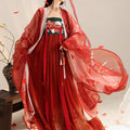 Chest-High Ruqun with Floral Embroidery