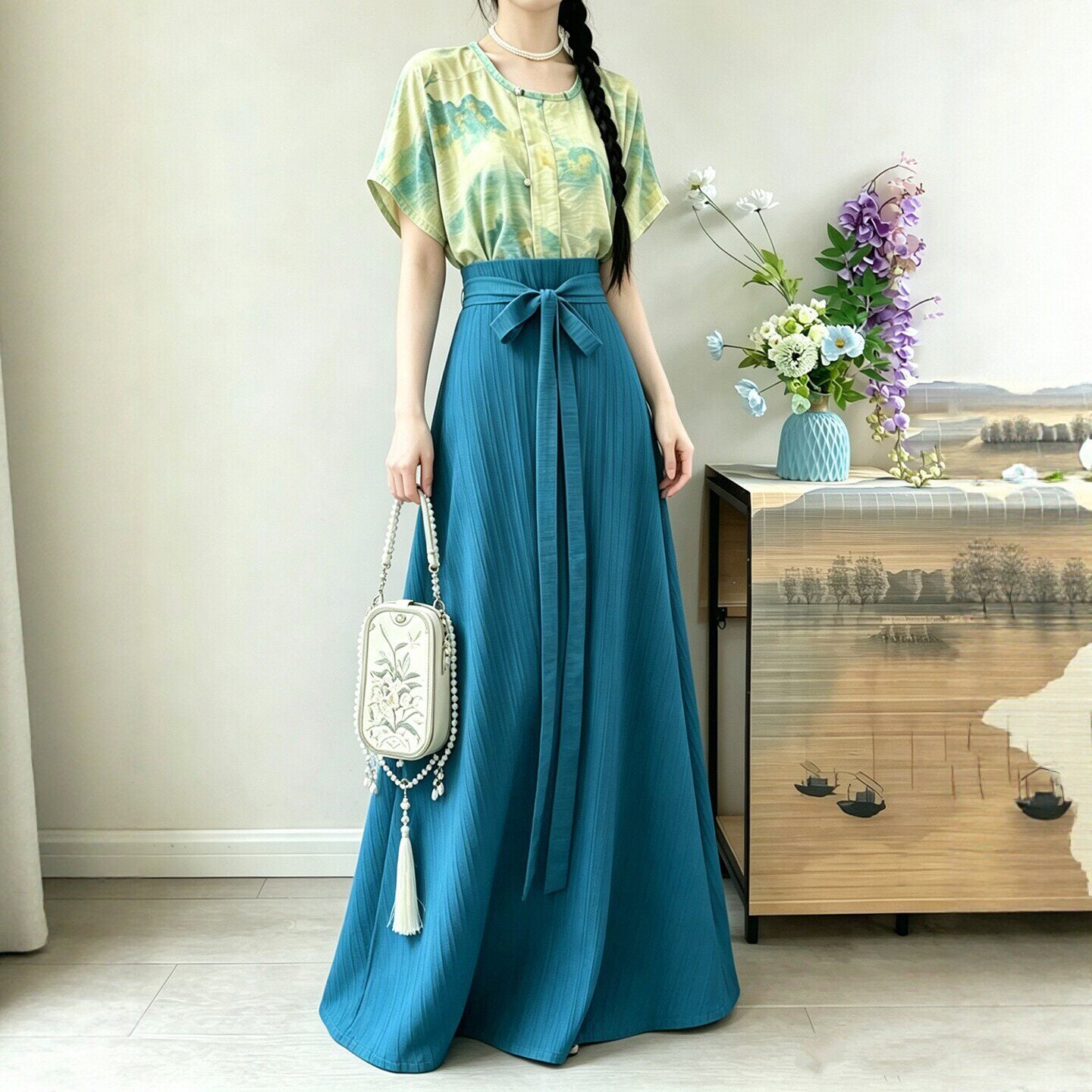 Neo-Chinese Style Hanfu Daily Commute Set