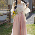 Neo-Chinese Style Embroidered Ethereal Daily Hanfu 3-Piece Set