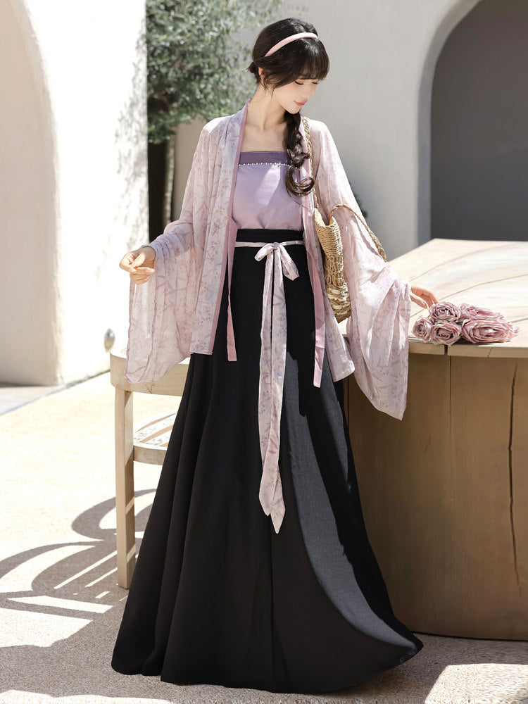 Modern Chinese Style Daily Commute Modified Hanfu Set