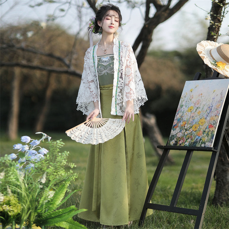 Modern Chinese Style 3-Piece Hanfu Set
