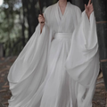 Chinese-Style Wide-Sleeve Flowing Fairy Skirt, Ethereal Ancient Costume