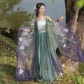 Wide-Sleeve Shirt, Camisole, Waist-High Ruqun, Spring/Summer Heavy Embroidery Set
