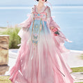 Chinese Style Improved Chest-High Ruqun Hanfu 3-Piece Set