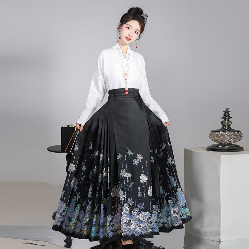 Neo-Chinese Style Mamian Skirt Hanfu Set