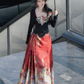 New Chinese Style Mamian Skirt 3-Piece Hanfu Set
