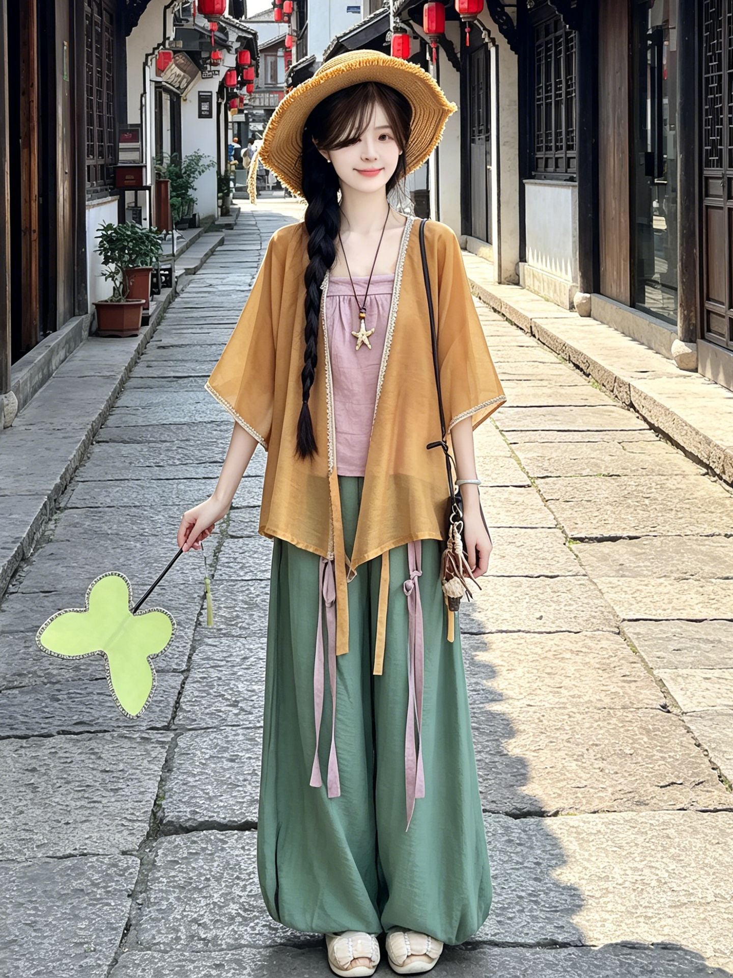 Lantern Pants, Camisole, Beizi, Daily Wear Traditional Hanfu