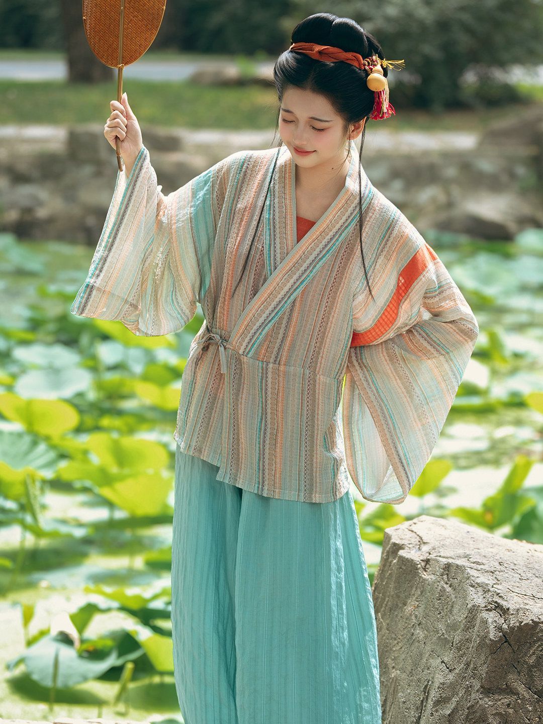 Original Jin Dynasty Hanfu 3-Piece Set | Modernized Ruqun, Tube Top & Lantern Pants | Spring/Summer Daily Wear