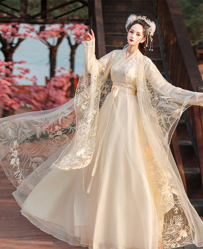 Improved Wei-Jin Chinese Style Ethereal Hanfu