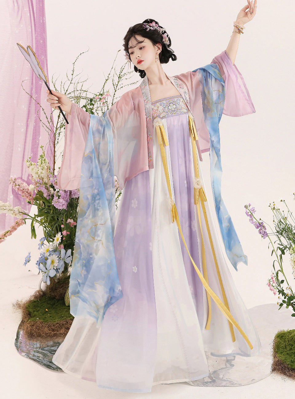 Modern Neo-Chinese Style Hanfu 3-Piece Set