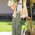 Modernized Hanfu Lightweight Cardigan + Lantern Pants