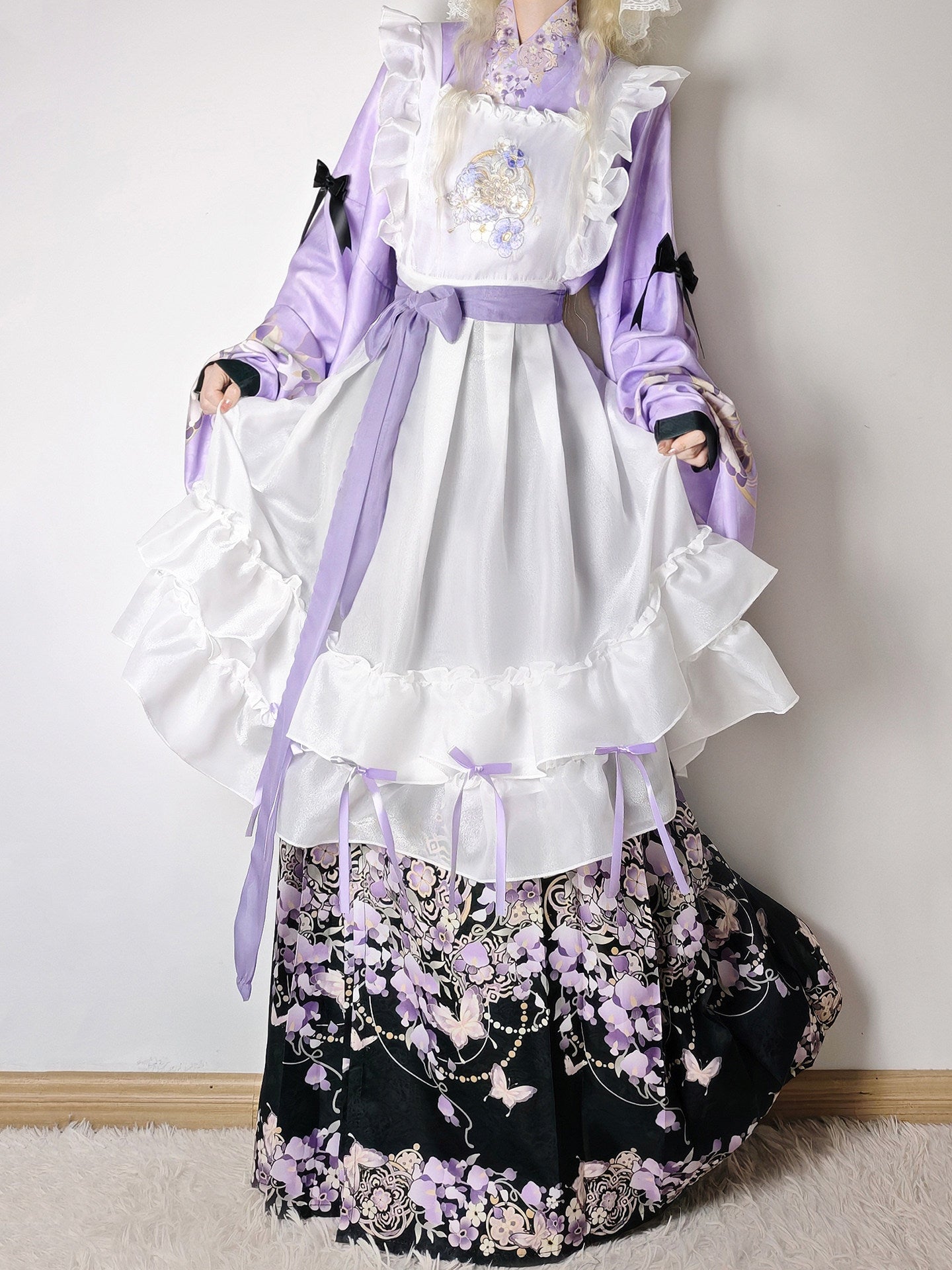 Modern Chinese Ming Style Hanfu Lolita Fusion Set