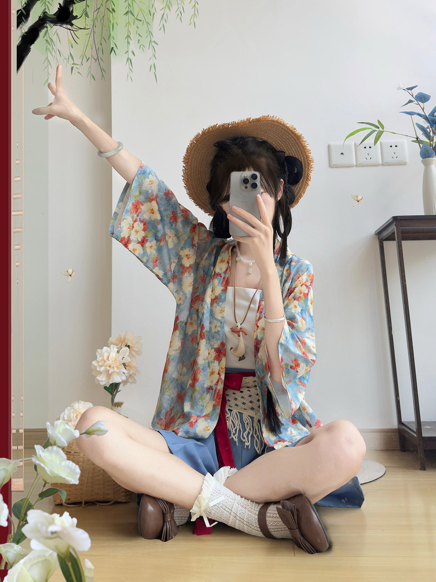 Modern Chinese Style Modified Hanfu for Daily Commute