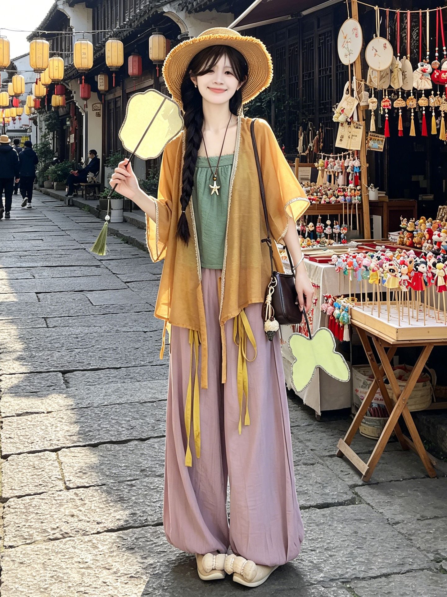 Lantern Pants, Camisole, Beizi, Daily Wear Traditional Hanfu