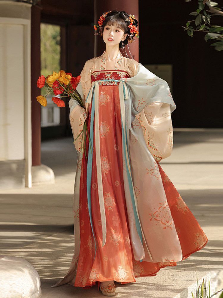 Tang Dynasty Style Daily Embroidered Hanfu