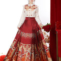 New Chinese Style Gold-Woven Hanfu Set with Mamian Skirt