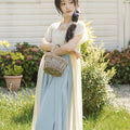 Neo-Chinese Style Commute Wide-Leg Pants, Improved Hanfu